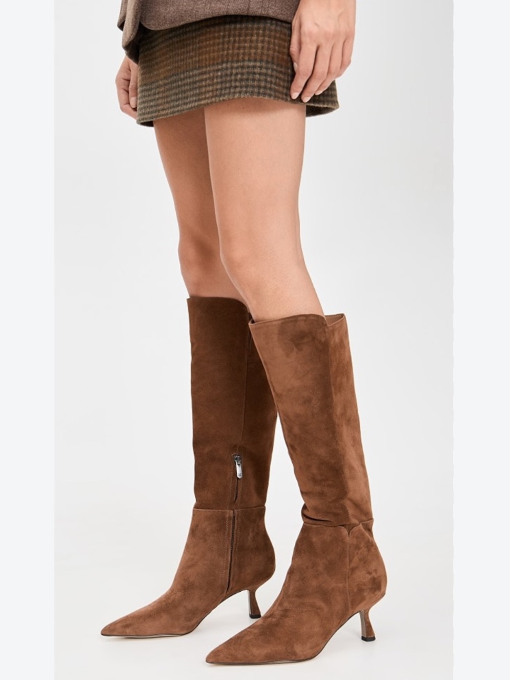 Sam Edelman Taylin Suede Dark Toffee Boots New!